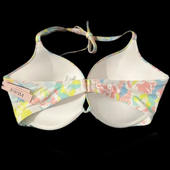 Victorias Secret Swim Bombshell Add-2-Cups Push Up Bikini Top bra multicolor 32D - Picture 2 of 4